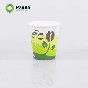 Copos de café biodegradáveis descartáveis