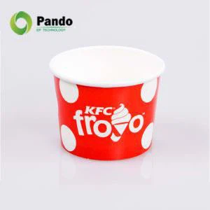 Copos descartáveis de sorvete