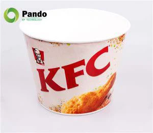 Baldes de papel descartáveis para alimentos