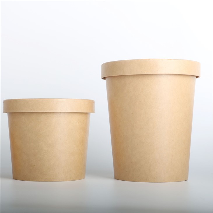 Disposable Kraft Paper Ice Cream Cups