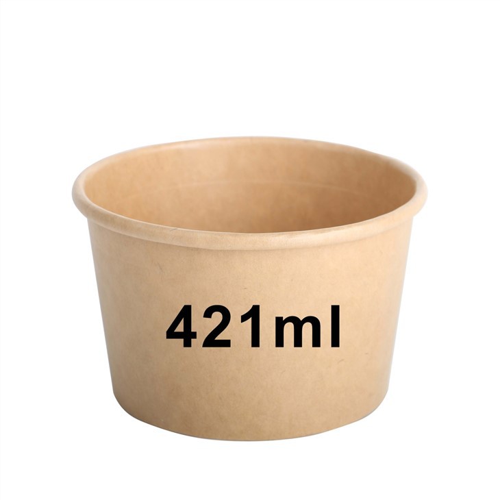 Disposable Kraft Paper Ice Cream Cups