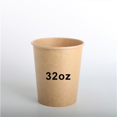 Recipientes de sorvete kraft de 32 onças com tampas